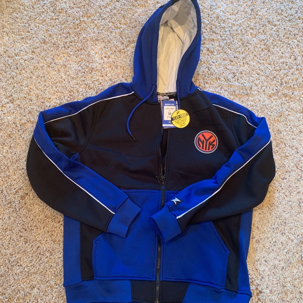 Blue and Black Men's Jacket
